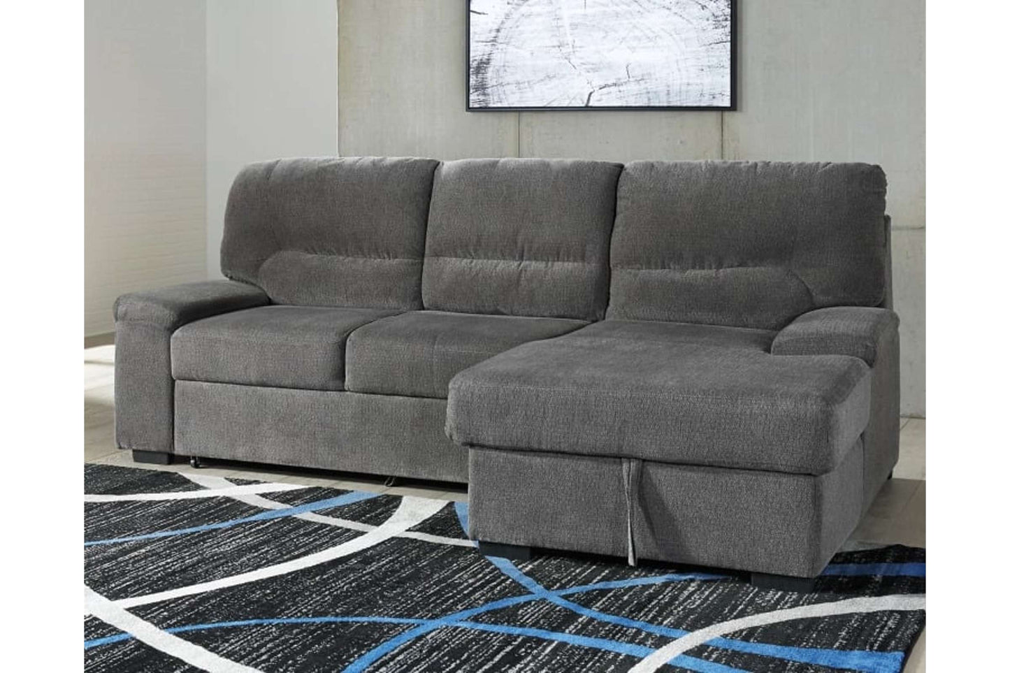 Yantis Auburn Sectional Sofa with Right-Arm Facing Chaise by Signature Design