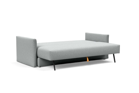 Sleek Sofa Bed (Queen Size) Melange Light Gray