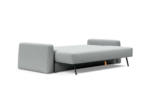 Cone Sleek Sofa Bed (Queen Size) Melange Light Gray