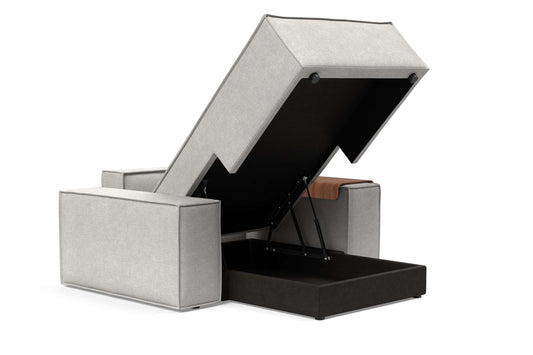 Wide Lounger Chair Adario Fog