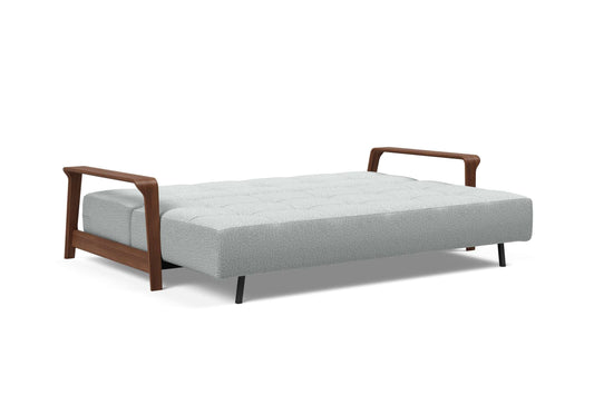 Ran Deluxe Excess Sofa Bed (Queen Size) Melange Light Gray