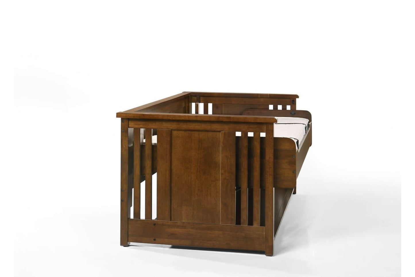 Artisan Black Walnut Twin Desk Murphy Cabinet