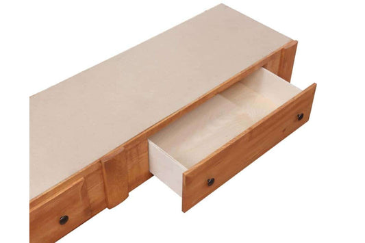 Wrangle Hill Amber Wash Full over Full Bunk Bed with Stairway Chest