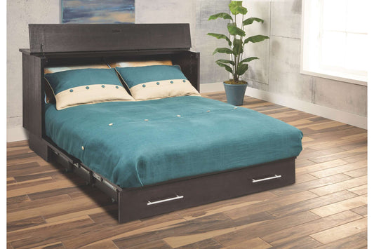 Traditional Murphy Cabinet Bed Coffee/Espresso