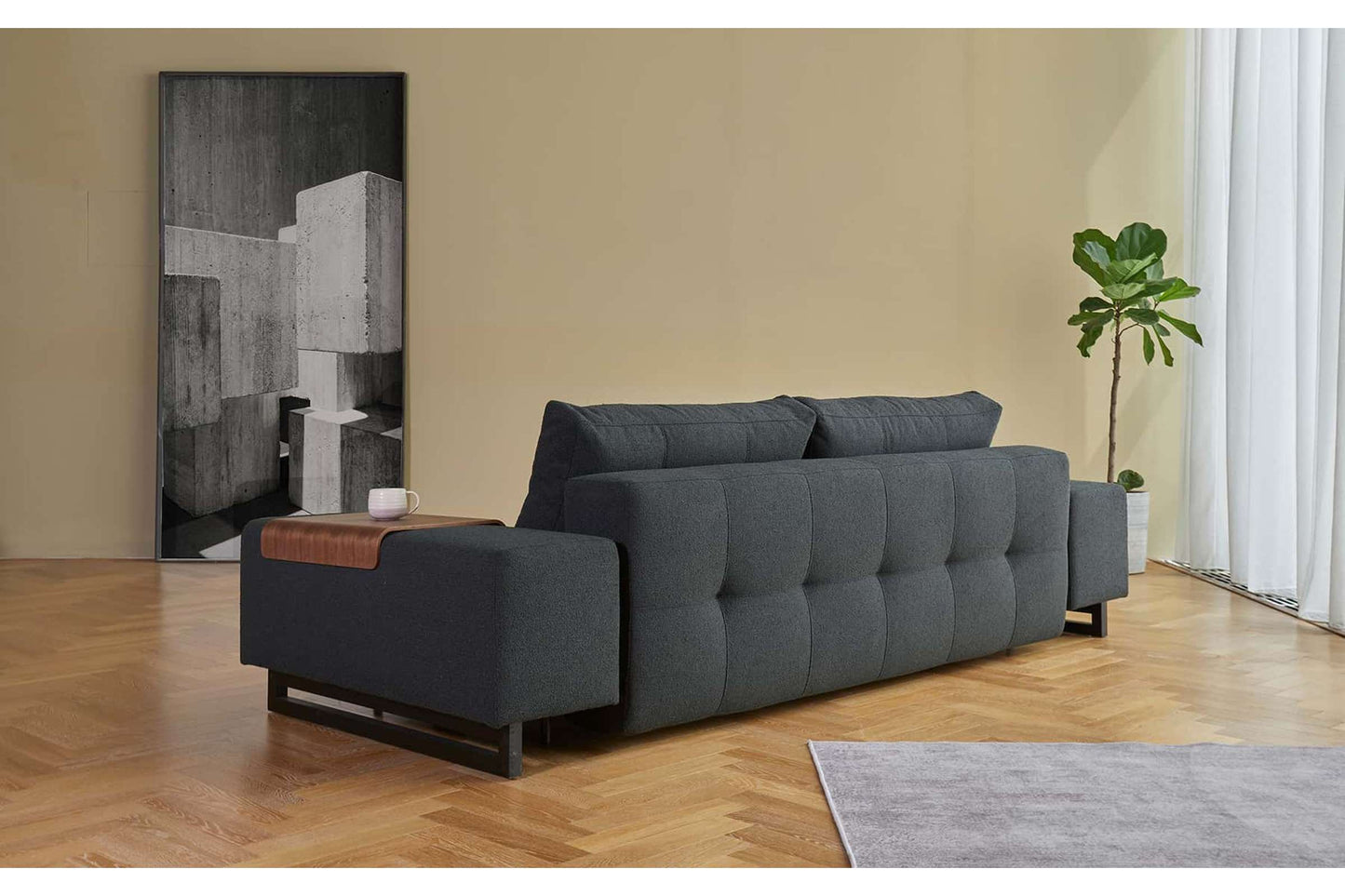 Grand Deluxe Excess Sofa Bed (Queen Size) Melange Light Gray