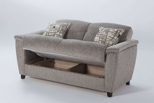 Aspen Aristo Light Brown Loveseat by Bellona - Convertible Sofa Bed