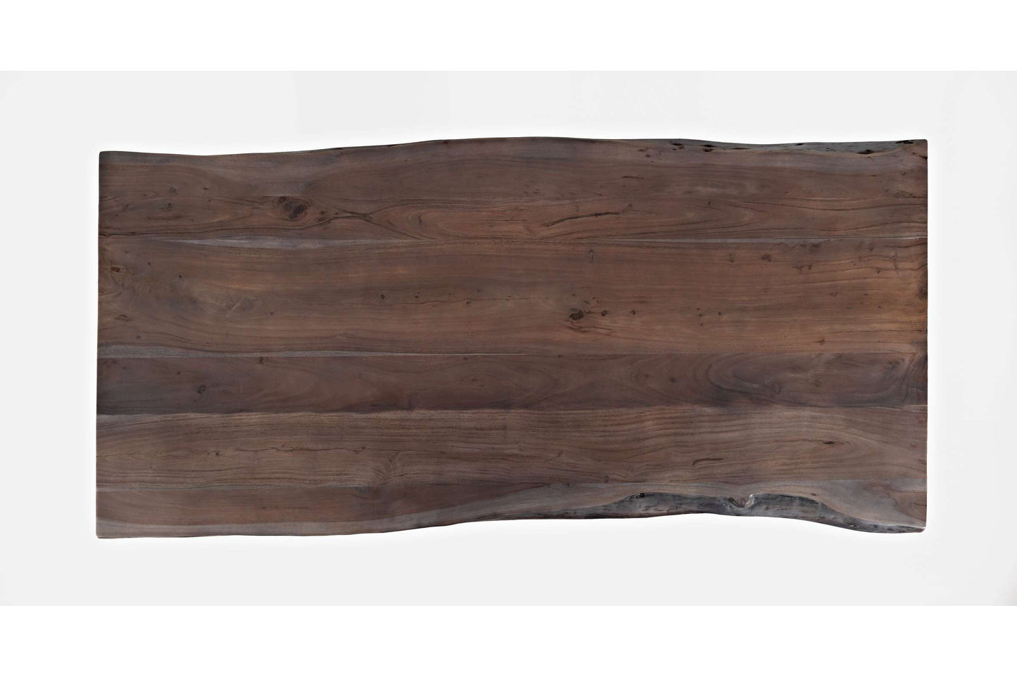 Nature's Edge Brushed Grey 79 Inch Live Edge Dining Table