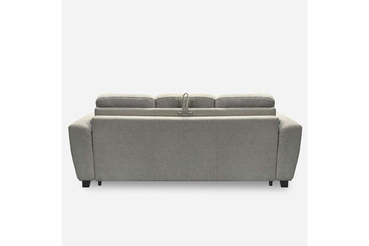 Sealy Kevin Queen Sofa Bed with 5" Sealy Posturepedic Mattress - Laurent Smoke