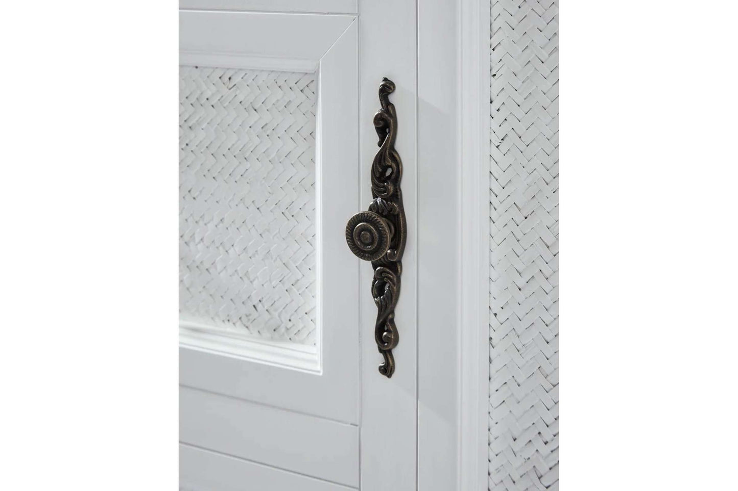 Queen White Murphy Cabinet Bed