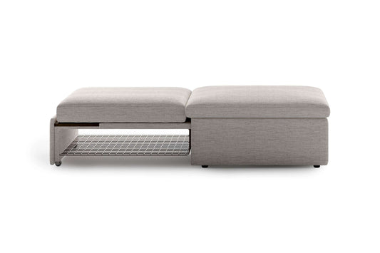 Sleeper Ottoman Oliver 173 w/Smoked Birch Top