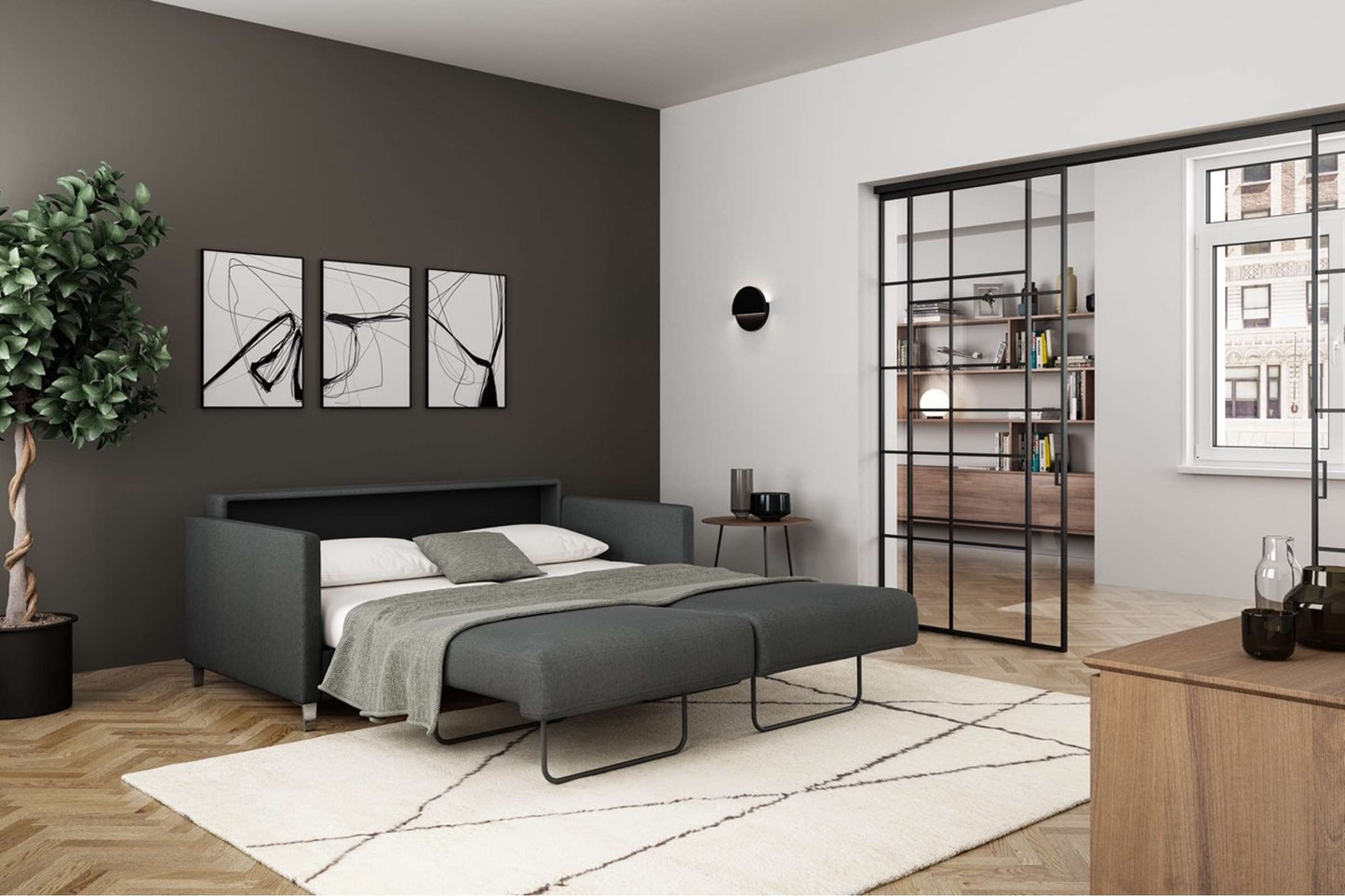 Loveseat Sleeper (Queen Size) Luna 35