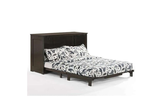 Orion Chocolate Full Murphy Cabinet Bed