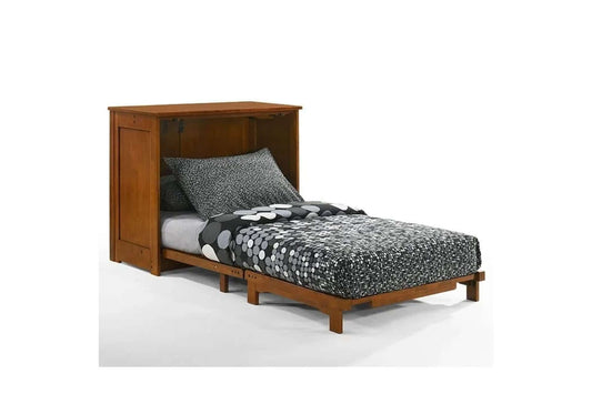 Orion Cherry Twin Murphy Cabinet Bed