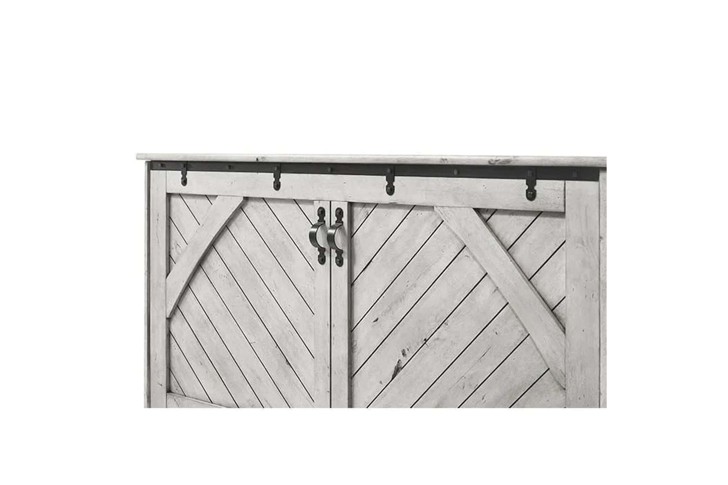 Ranchero Murphy Cabinet Bed Queen Wildwood Vintage White