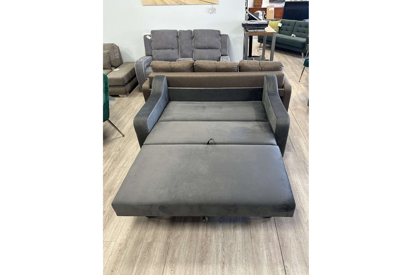 Leo Full Size Sleeper - Dark Gray Fabric