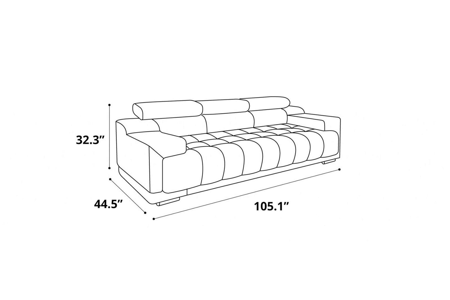 Beverly Cappuccino Sofa Bed