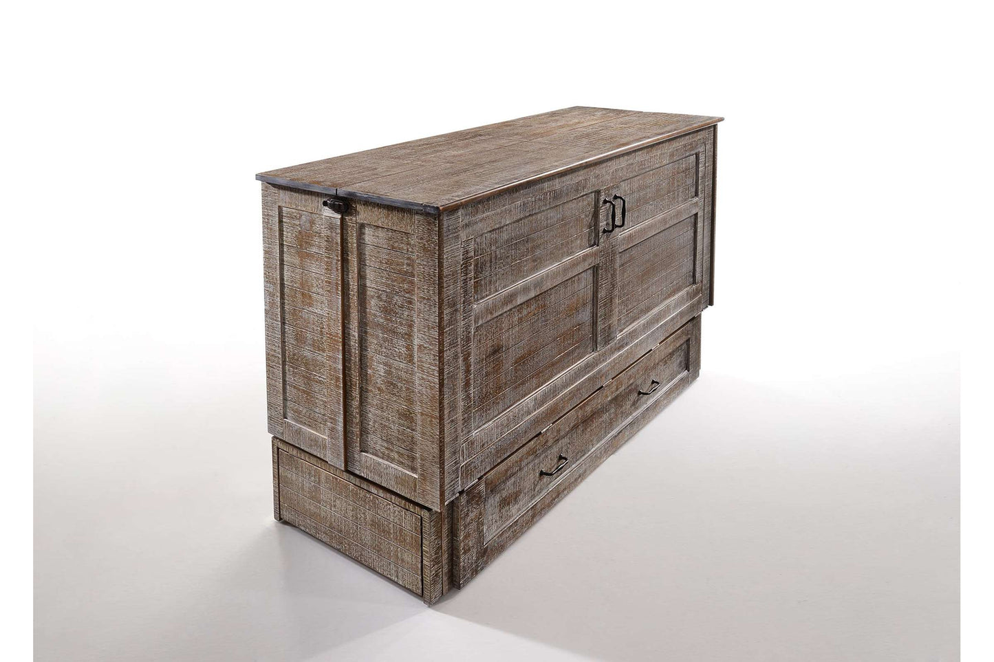 Poppy White Bark Murphy Cabinet Bed