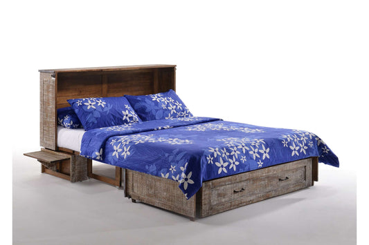 Poppy White Bark Murphy Cabinet Bed