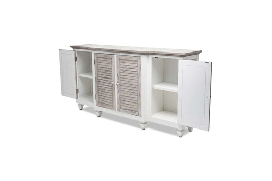 Islamorada 4-Door Credenza - Grey Dining Furniture