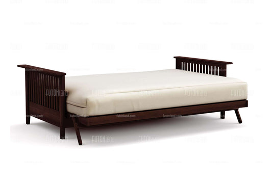 Queen Size Wall Hugger Futon Frame - Denali Dark Cherry