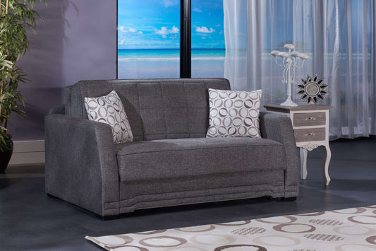 Valerie Diego Gray Loveseat Sleeper by Bellona