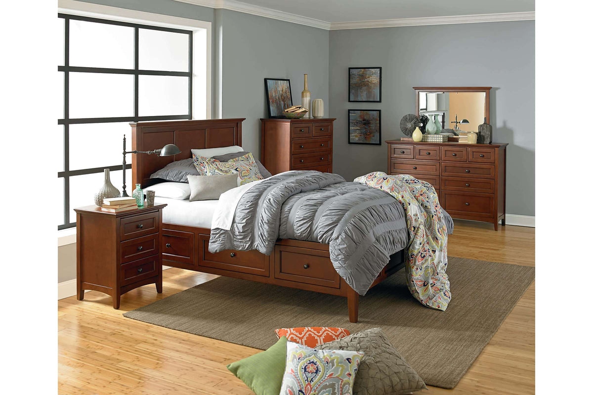 McKenzie 6-Drawer Chest in Glazed Antique Cherry Finish