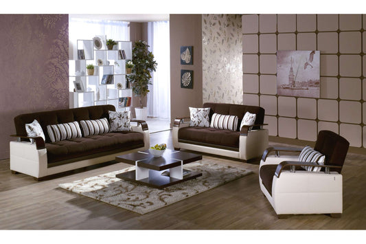 Bellona Natural Colins Brown Loveseat - Modern, Comfortable & Stylish