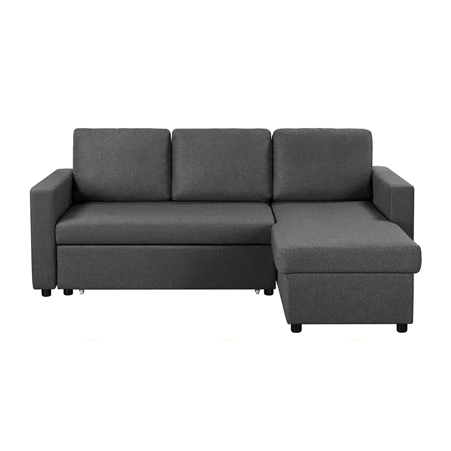 Avila Reversible Sectional Sofa Bed in Dark Gray