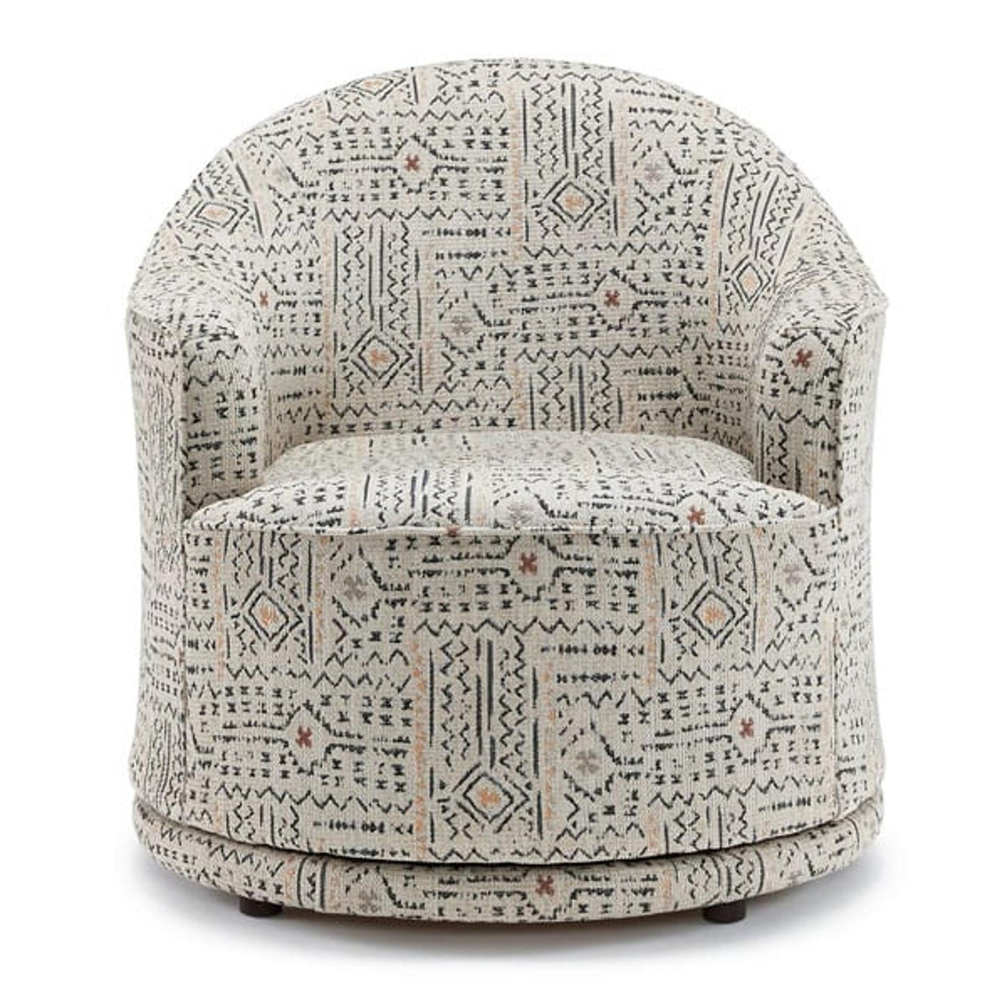 April Swivel Chair in Linen Fabric