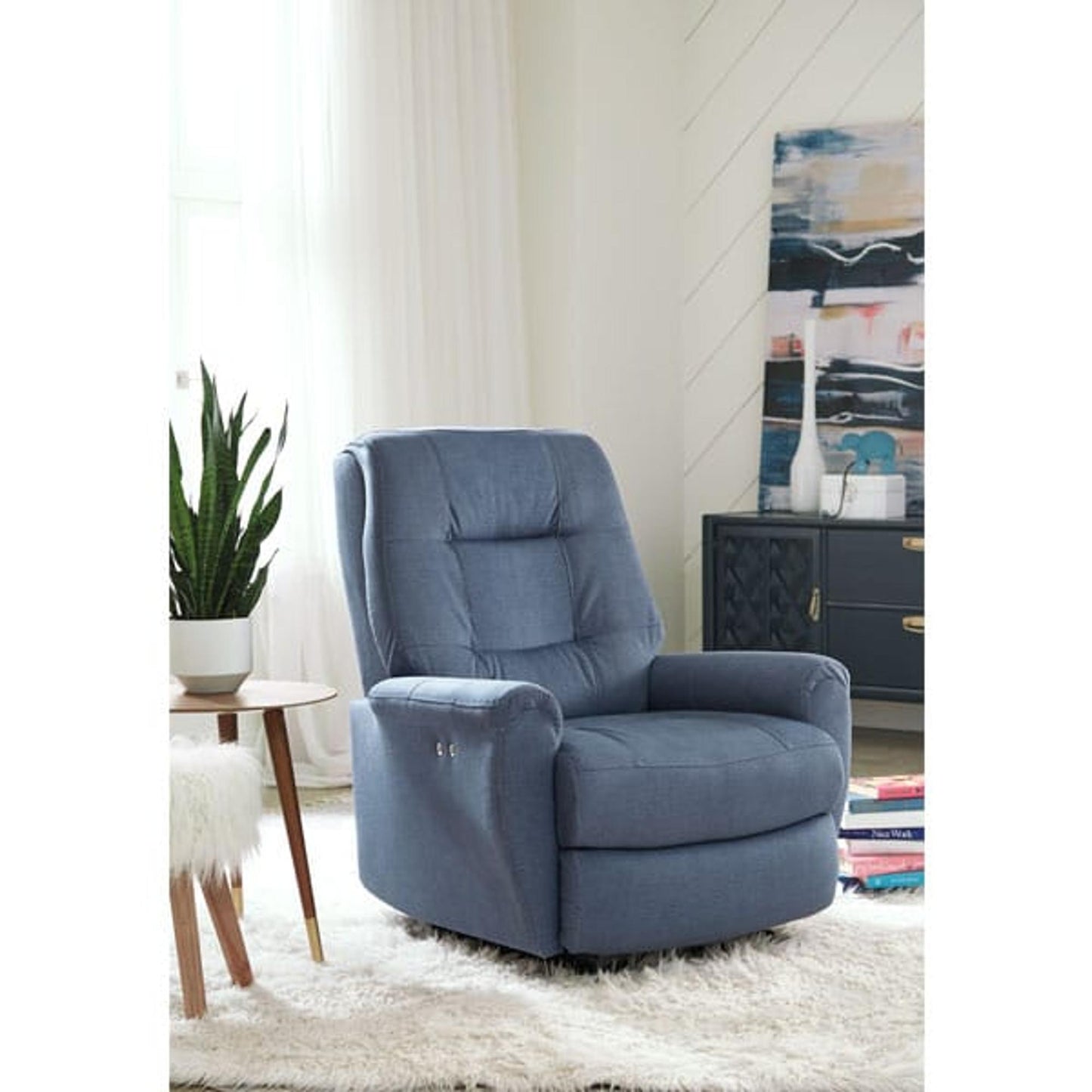 Felicia Space Saver Recliner in Ruby Leather