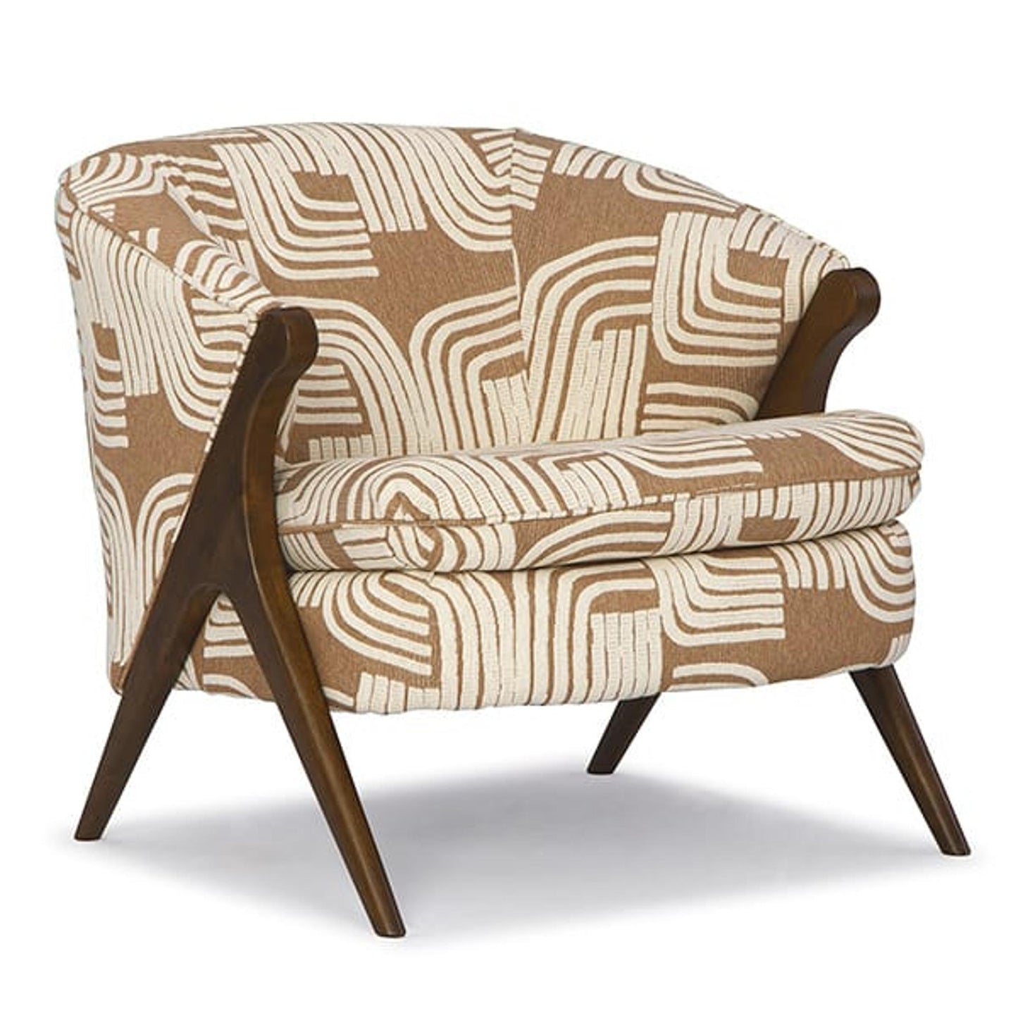 Tatiana Accent Chair in Natural Fabric
