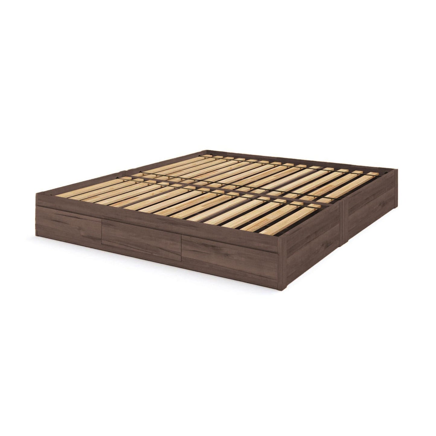 Captains Bed Eco Solid Wood Queen Size w/6 Drawers (Single Level)