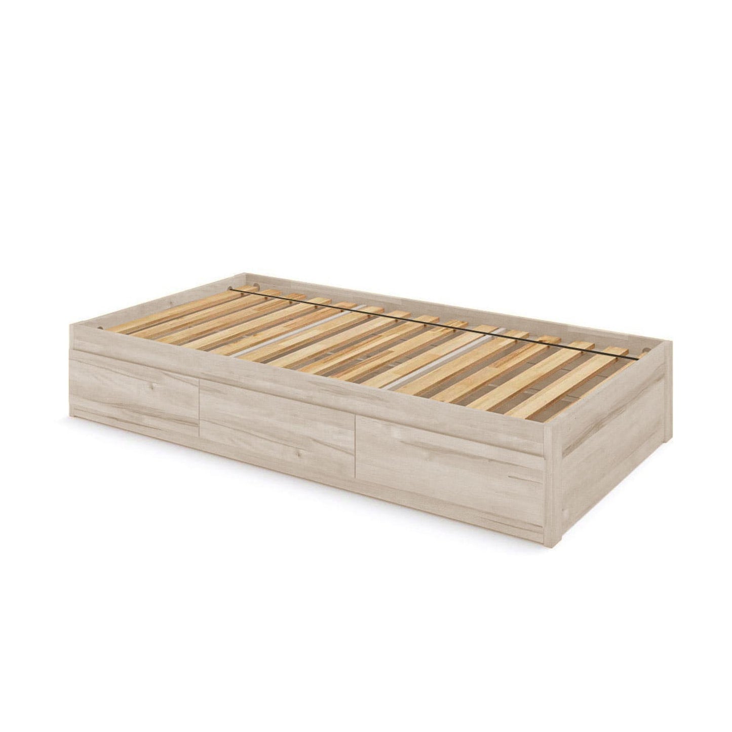 Captains Bed Eco Solid Wood Twin Size w/3 Drawers