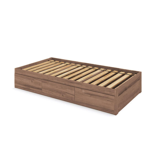 Captains Bed Eco Solid Wood Twin Size w/3 Drawers