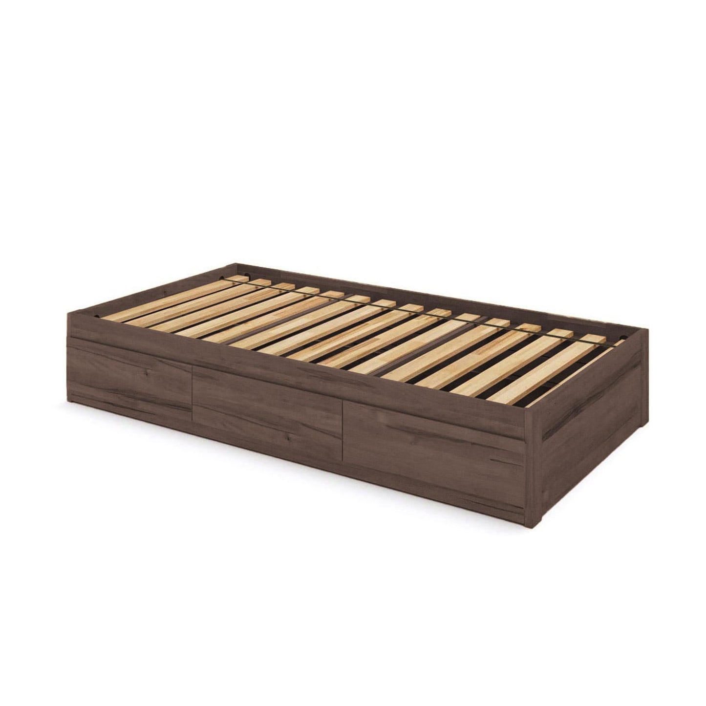 Captains Bed Eco Solid Wood Twin Size w/3 Drawers