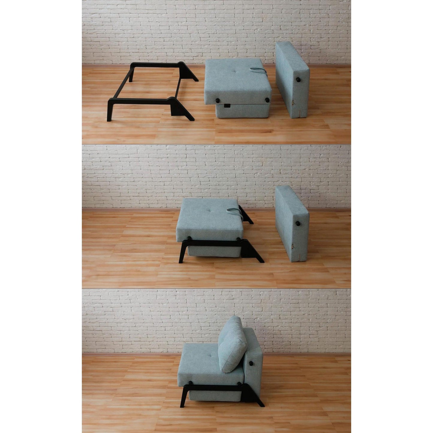 Flip Sofa Bed Small in Gray