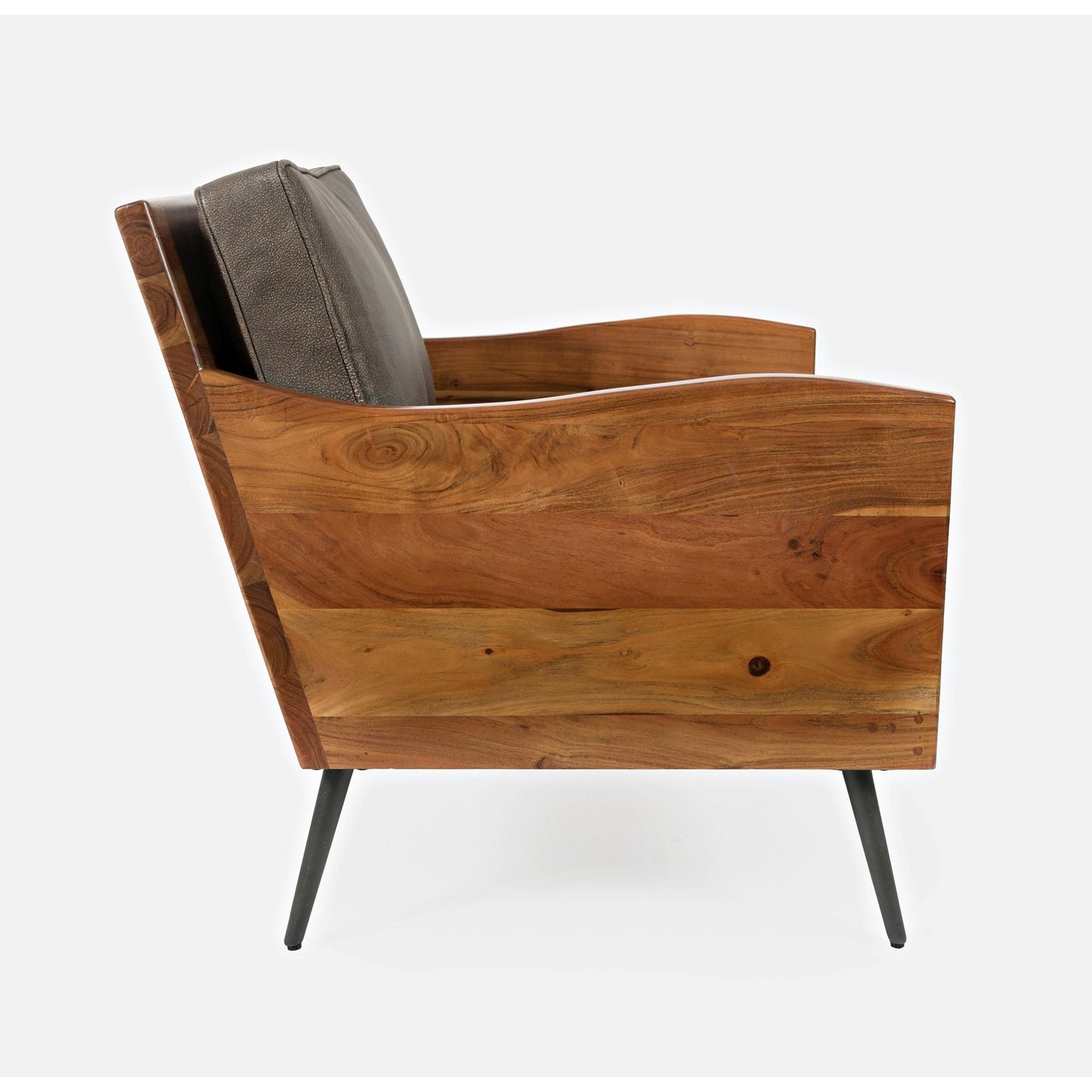 Karma Accent Chair in Gray & Brown