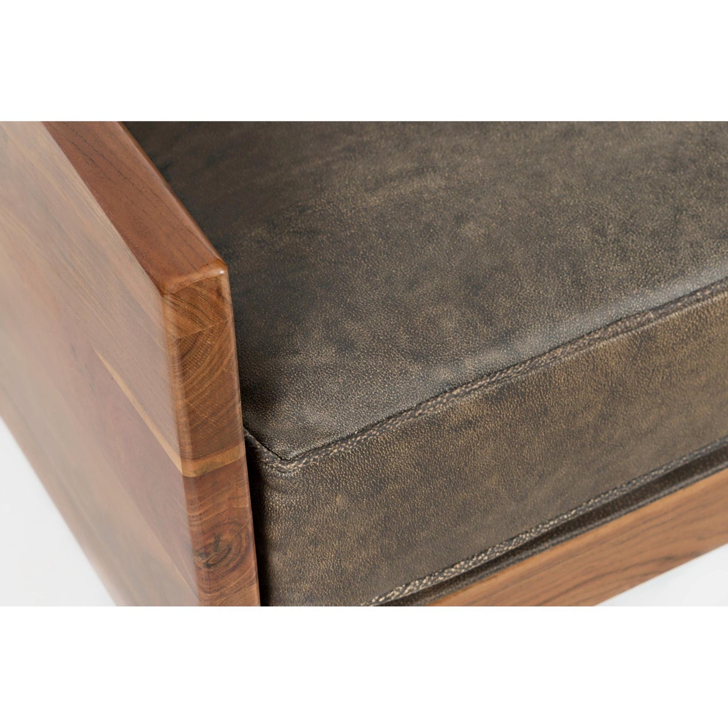 Karma Accent Chair in Gray & Brown
