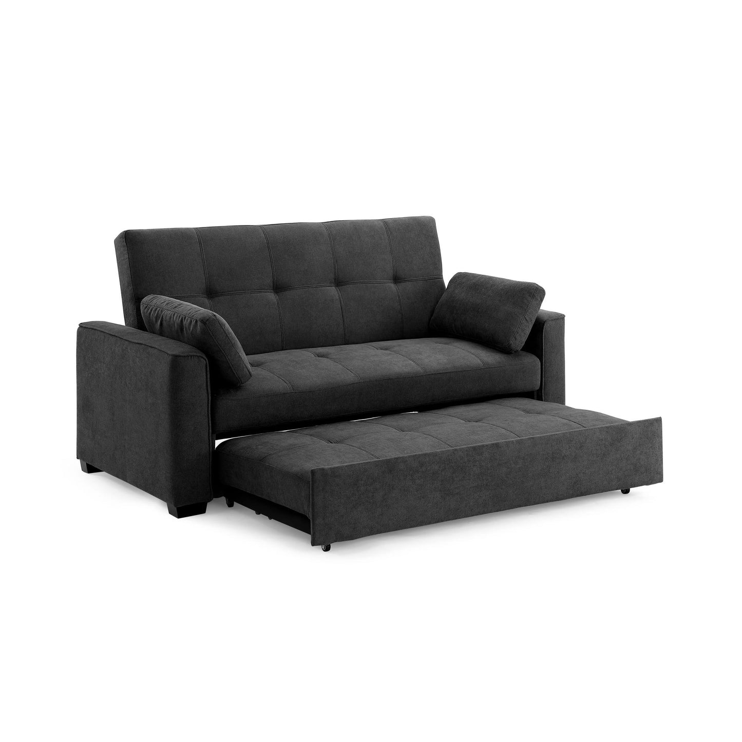 Nantucket Loveseat Sleeper in Charcoal