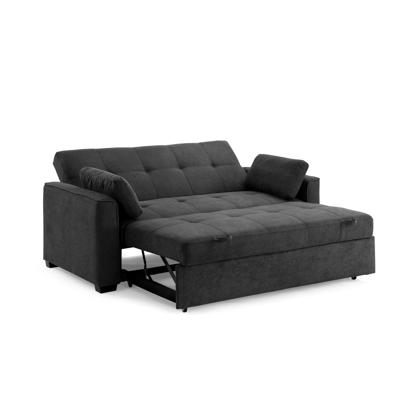 Nantucket Loveseat Sleeper in Charcoal