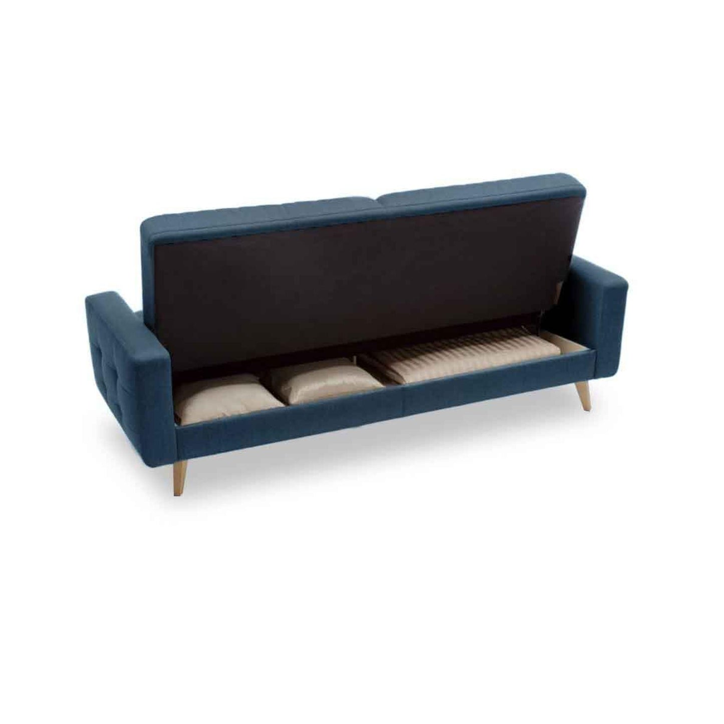 Nappa Sofa Bed Sleeper in Blue