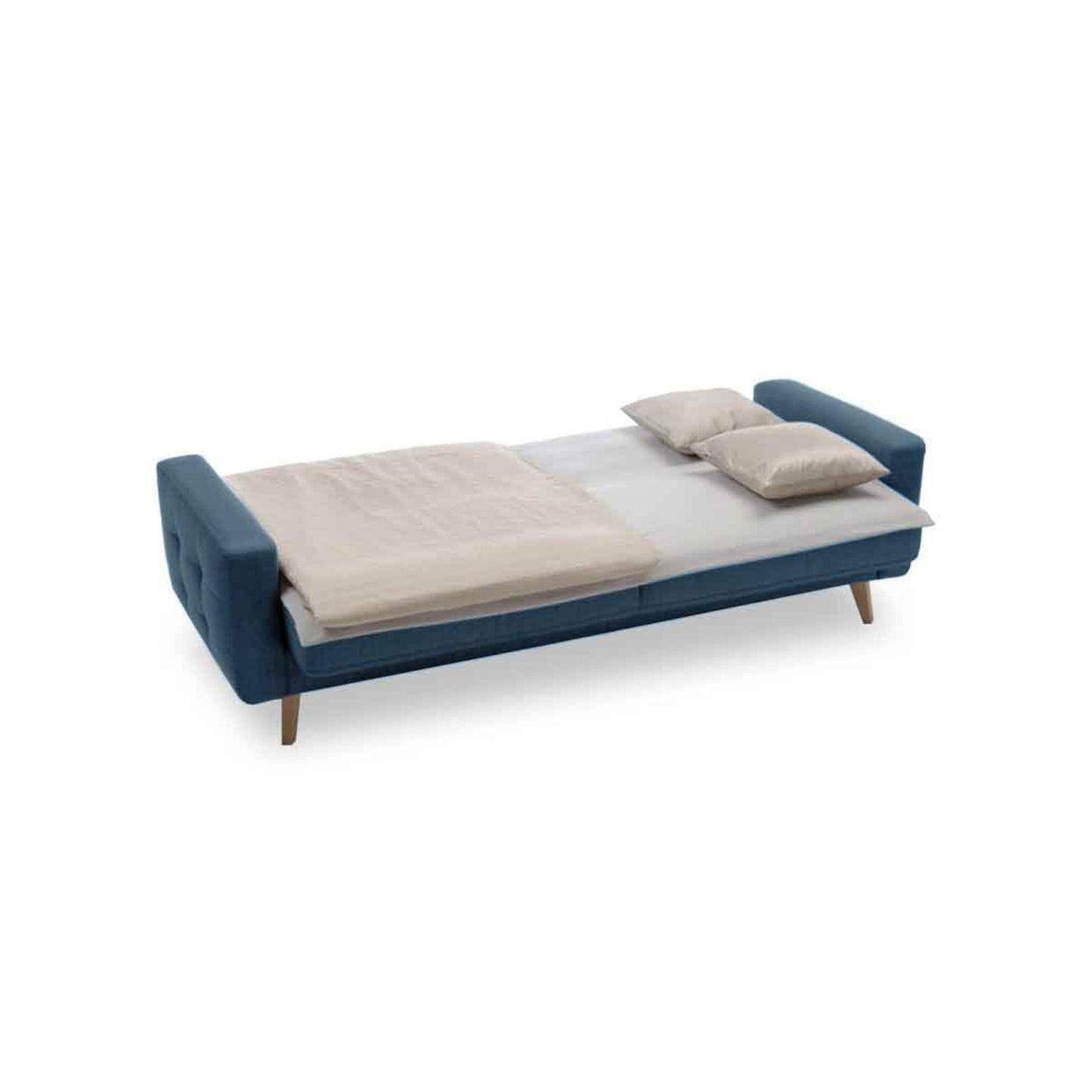 Nappa Sofa Bed Sleeper in Blue