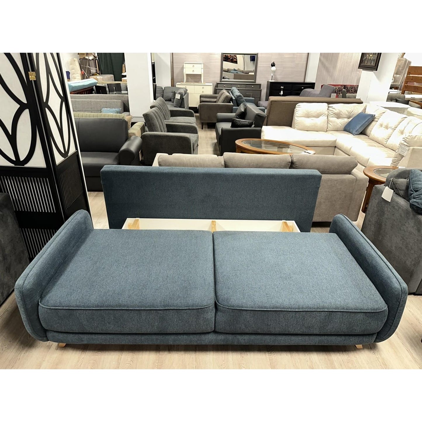 Oliver Sofa Bed in Dark Blue