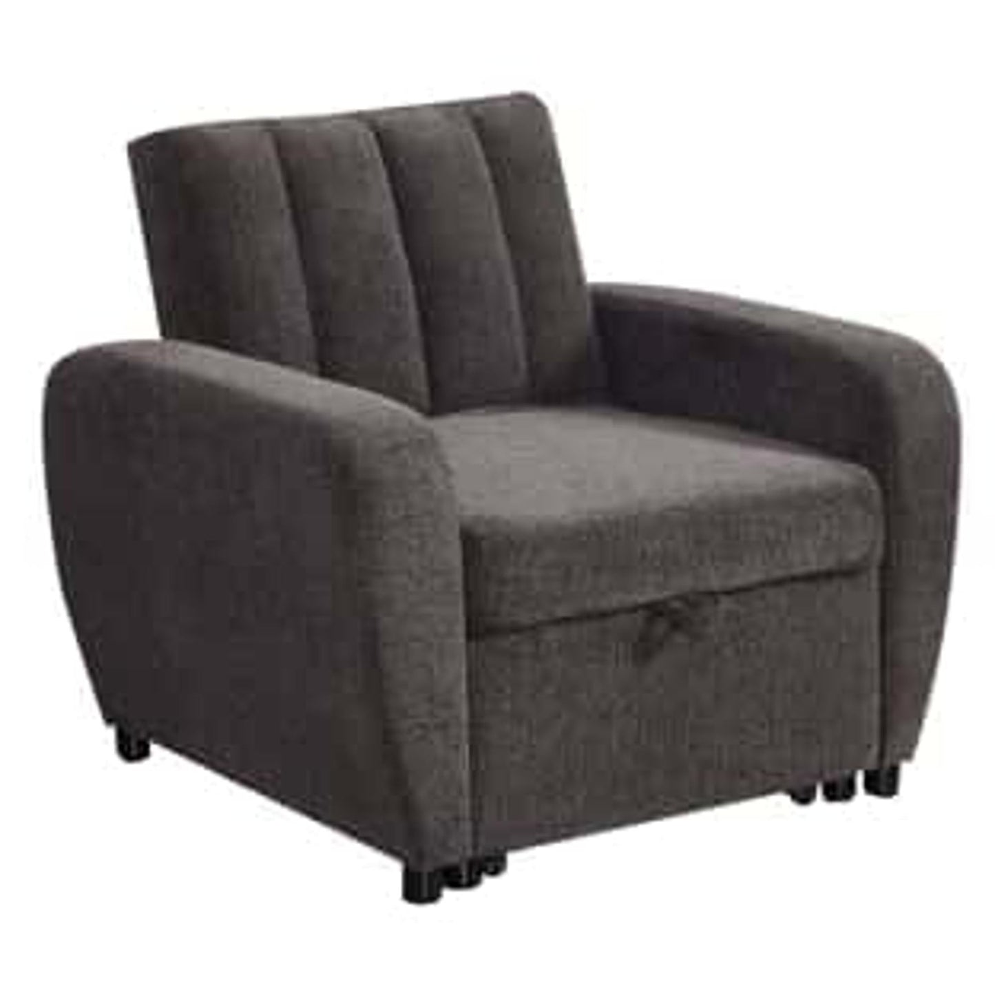 Clara Pull-Out Chair Bed in Gray