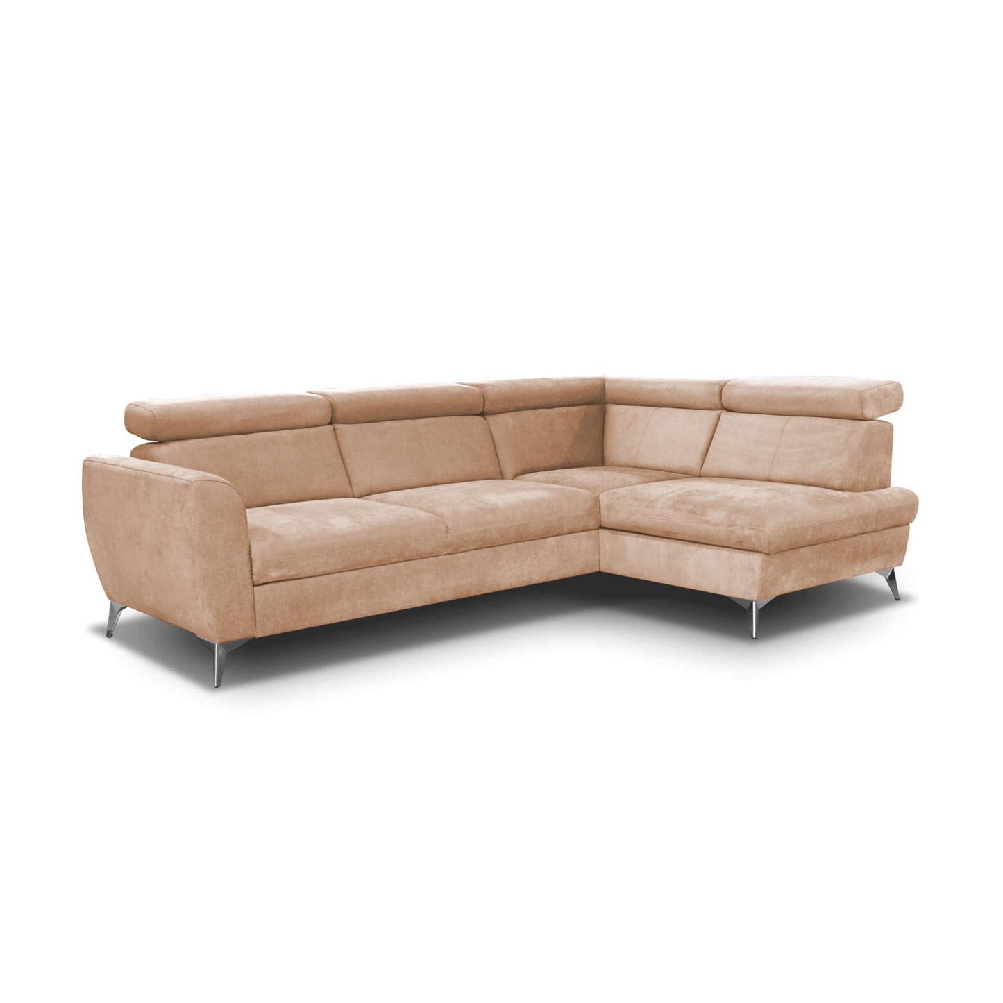 Aston Sectional Sofa Sleeper in Melange Beige