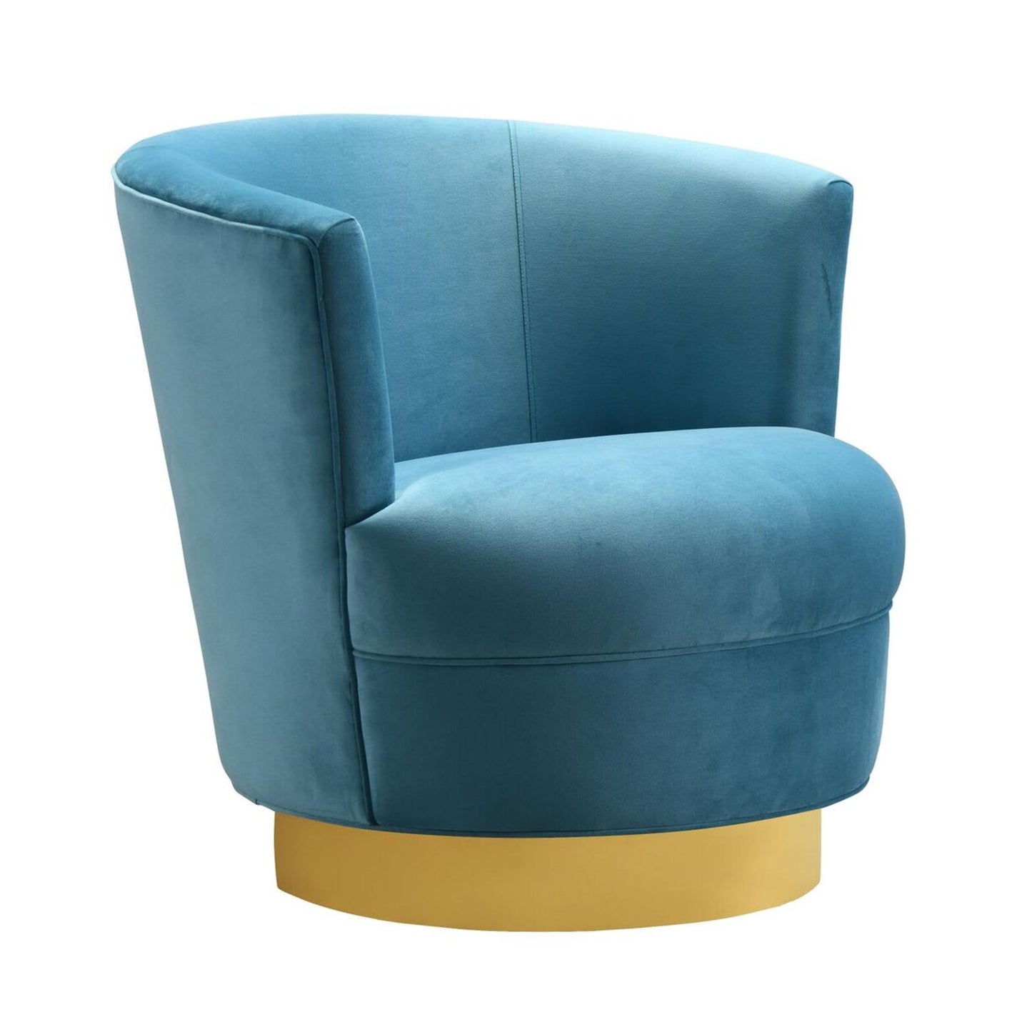 Noah Swivel Chair in Lake Blue