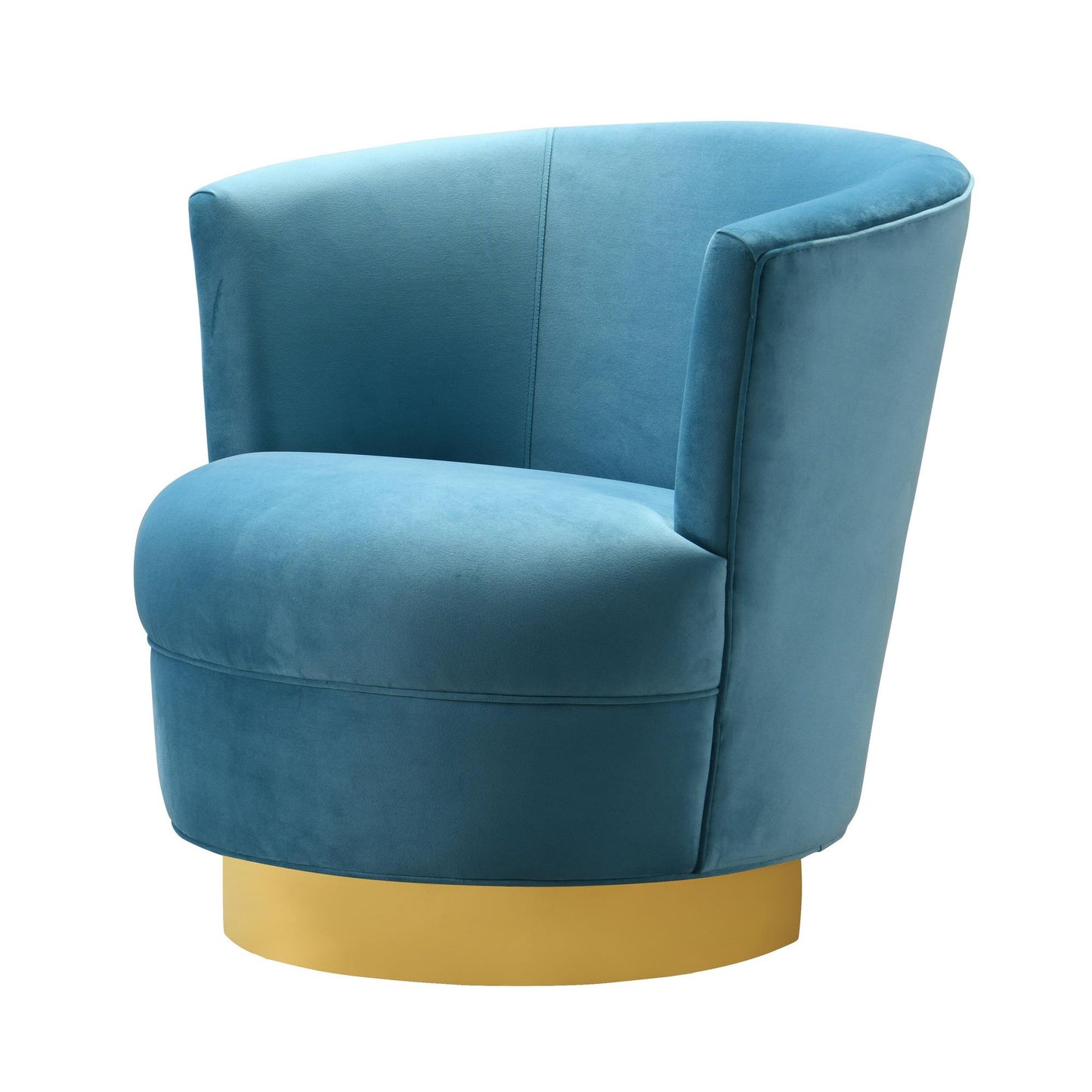 Noah Swivel Chair in Lake Blue