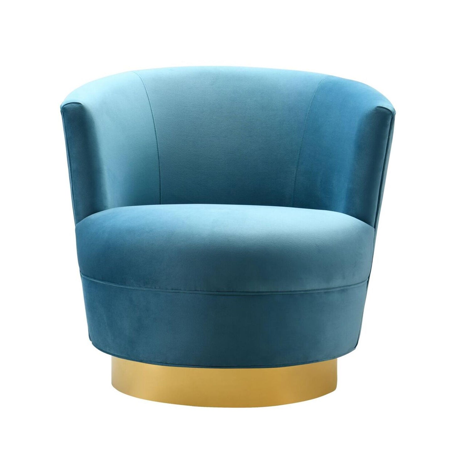 Noah Swivel Chair in Lake Blue