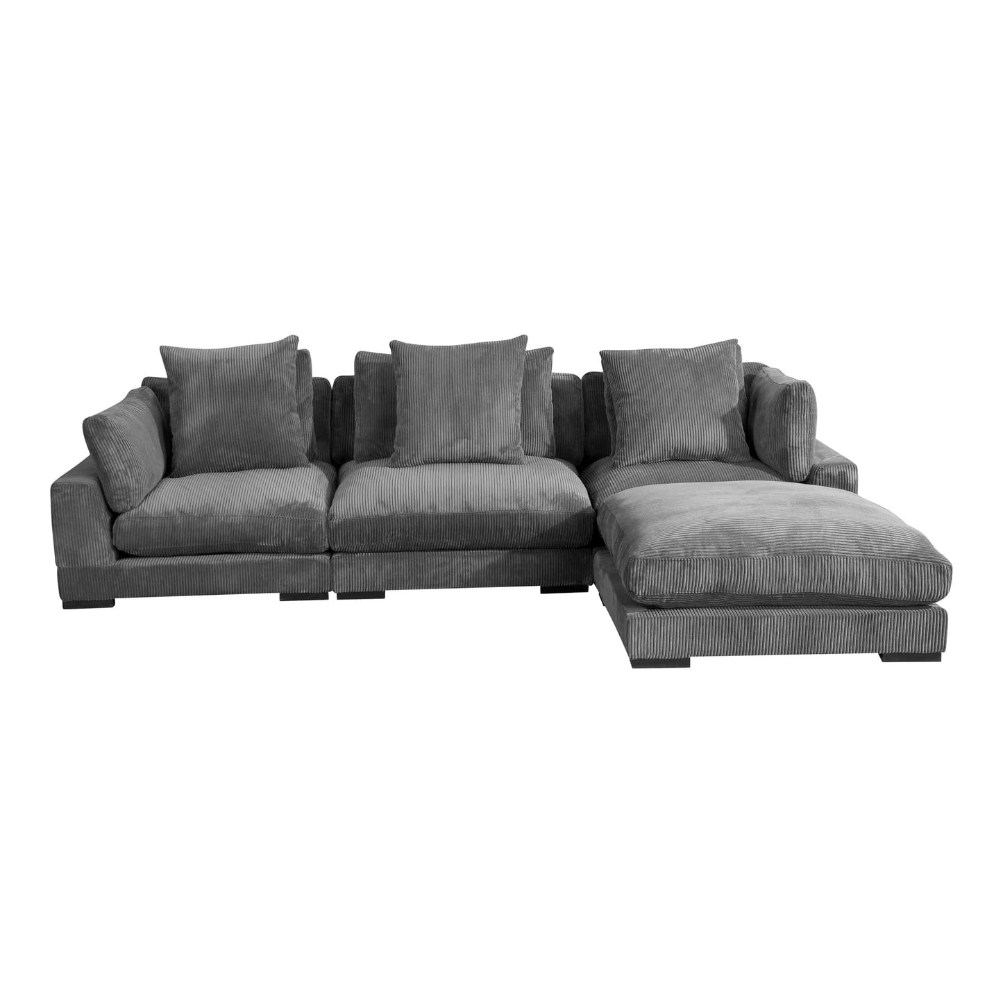 Tumble Lounge Modular Sectional in Charcoal