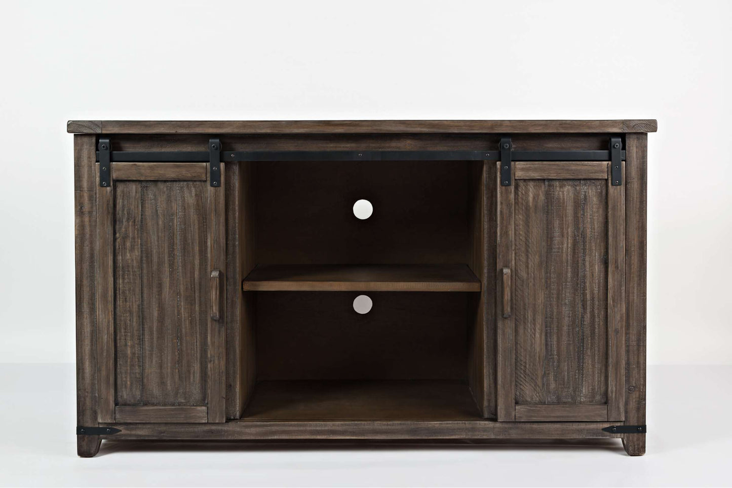Madison County Barnwood 60 Inch Barn Door Server Accent Cabinet